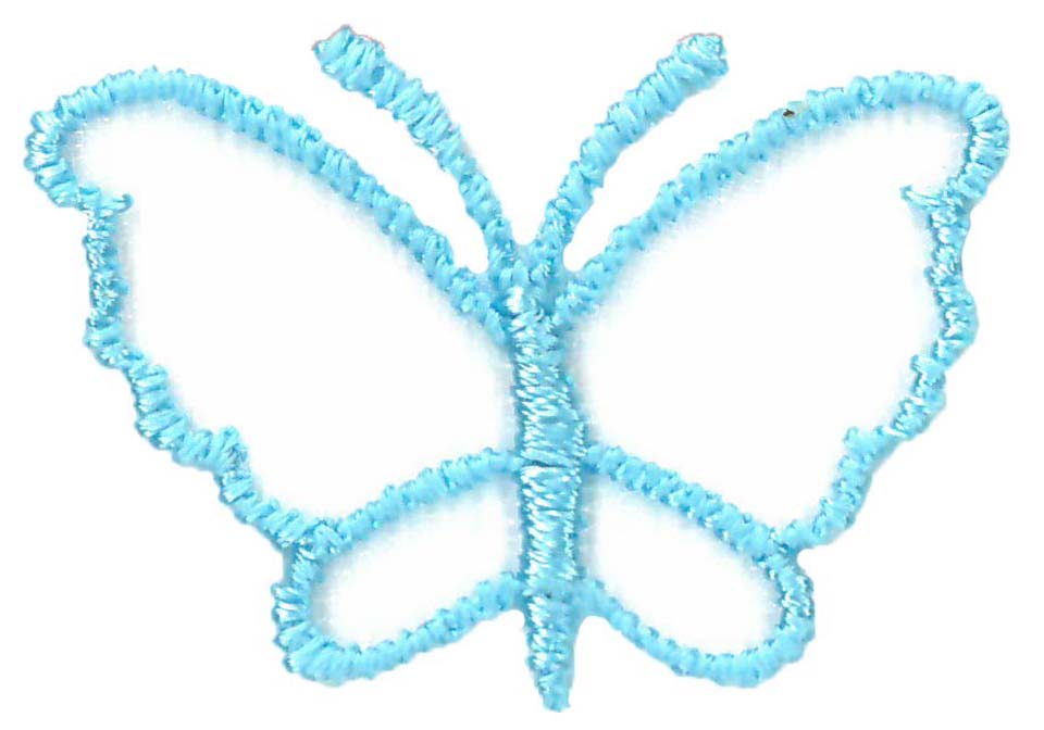 LARGE ORGANZA BUTTERFLY - TOPAZ